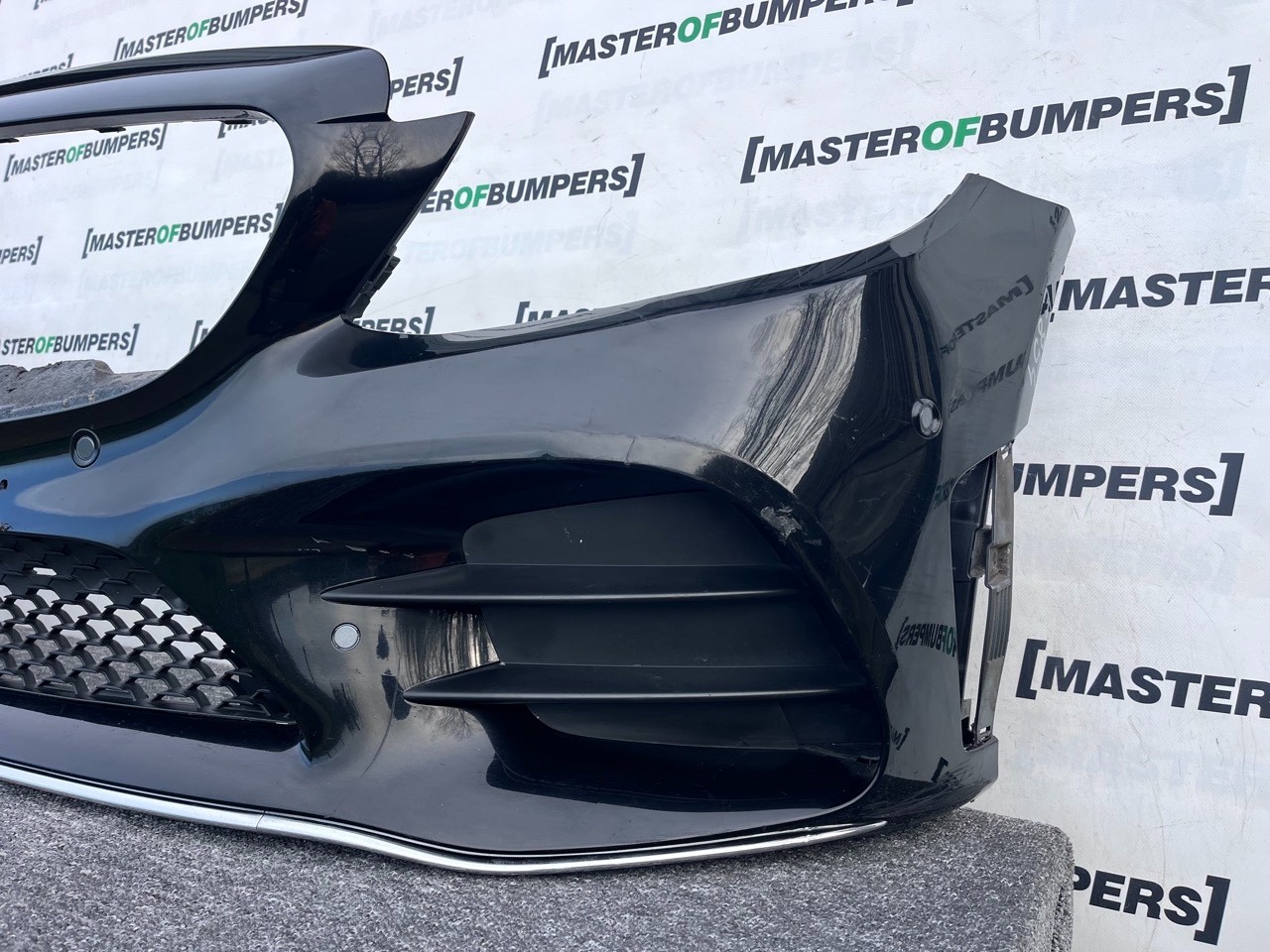 Mercedes C Class Amg A205 Facelift 2019-2022 Front Bumper 6 Pdc Genuine [e854]