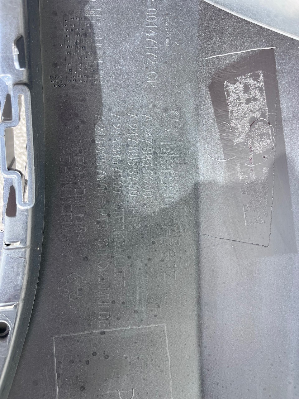 Mercedes Glb Amg Sport Suv A247 2019-2023 Rear Bumper 6 Pdc Genuine [e376]