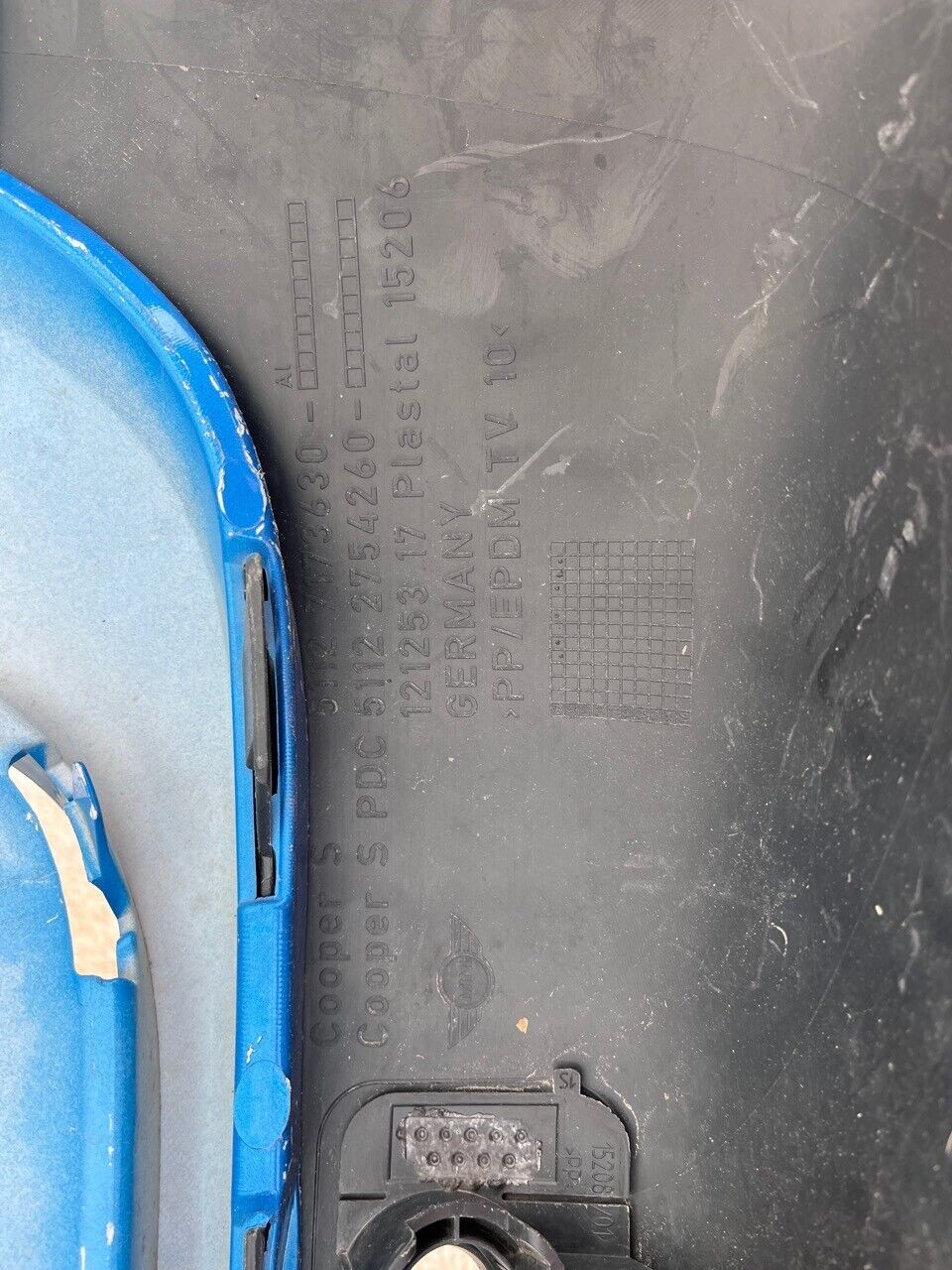 Mini Cooper Clubman S R55 2007-2010 Rear Bumper Black/blue 4 Pdc Genuine [p776]