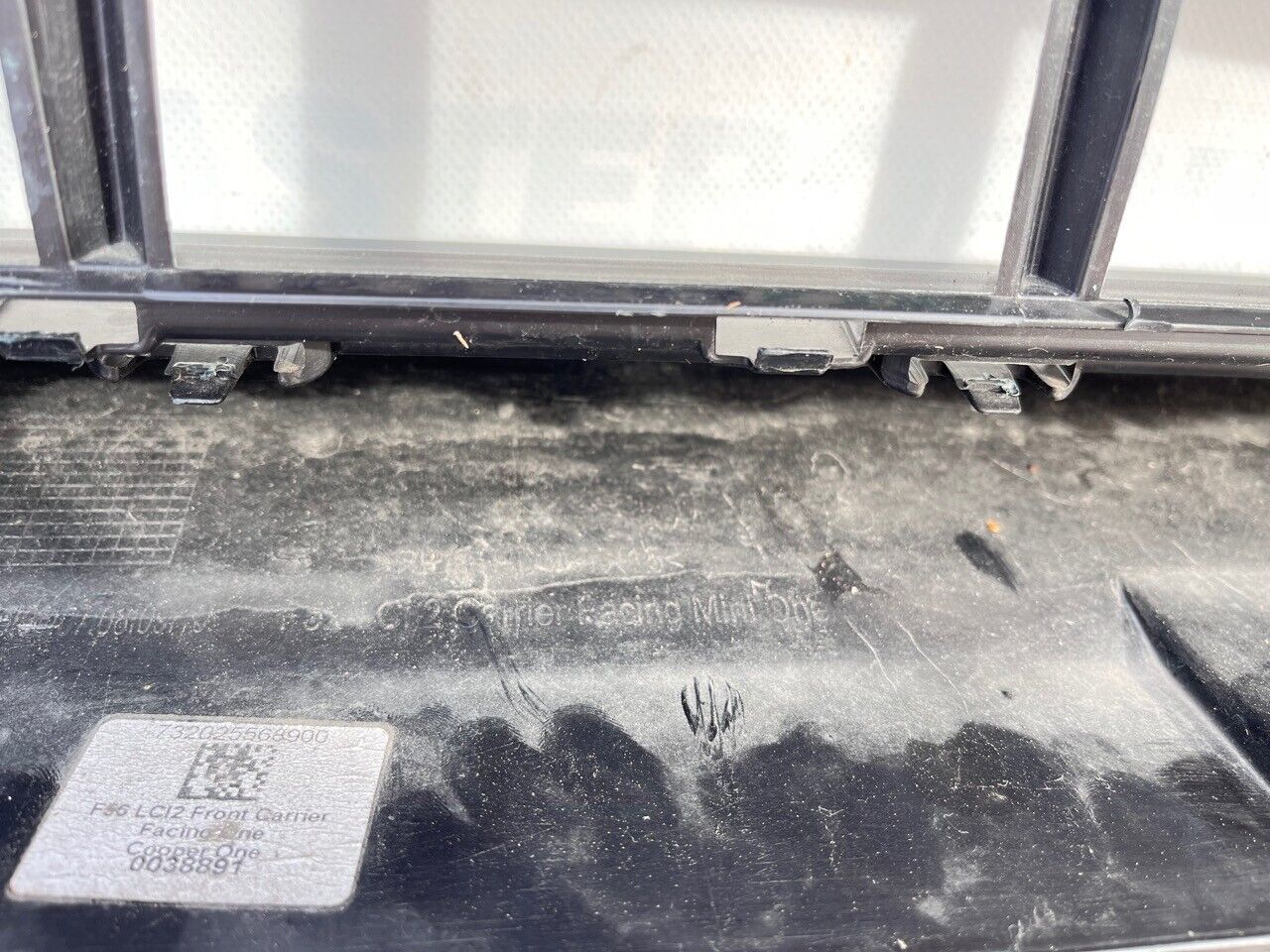 Mini Cooper One F56 F55 Lci 2021-on Front Bumper Carier Textured Genuine [p787]