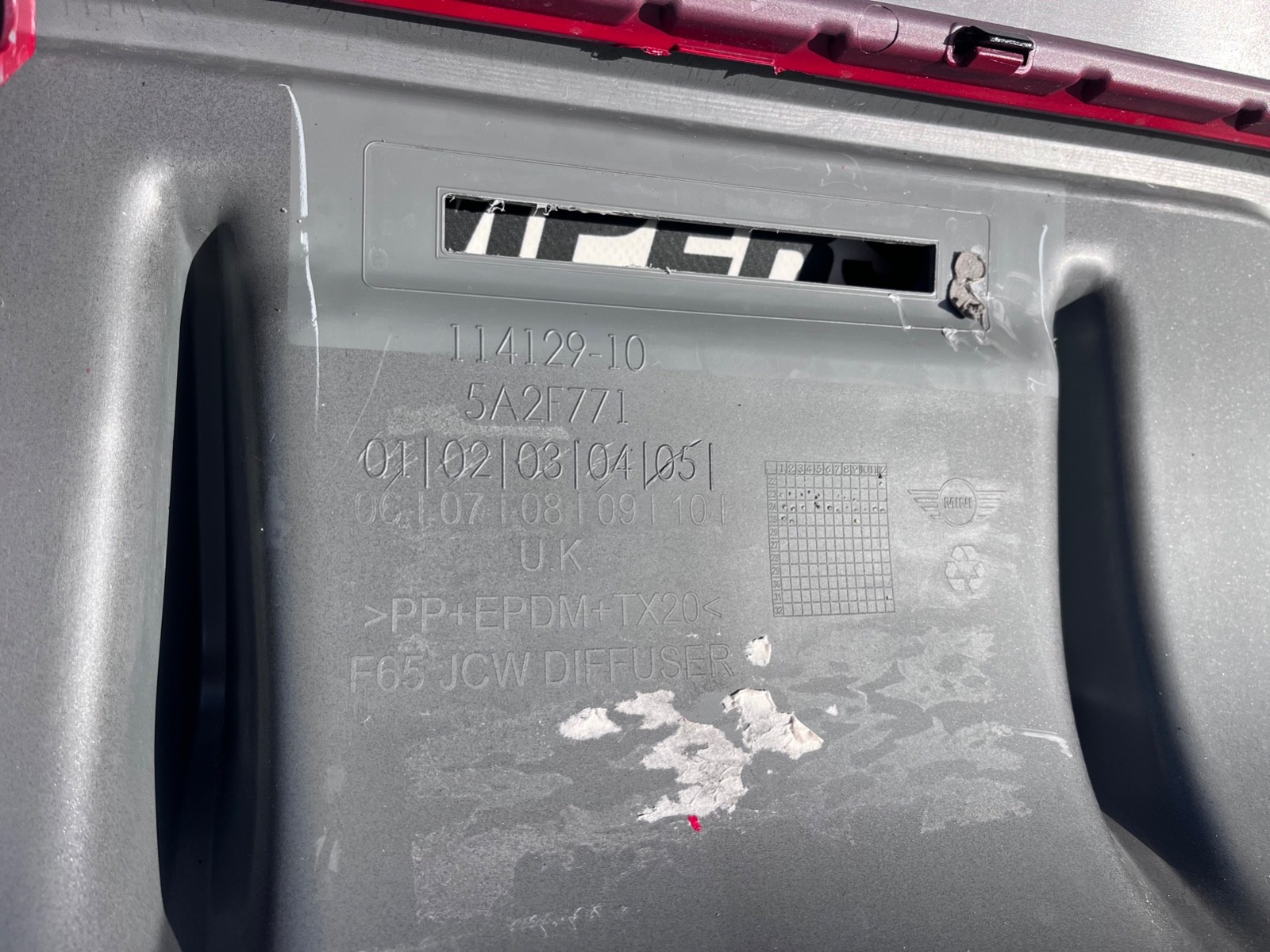 Mini Cooper S Jcw Trim F66 2024-2026 Rear Bumper 6 Pdc Genuine [p555]