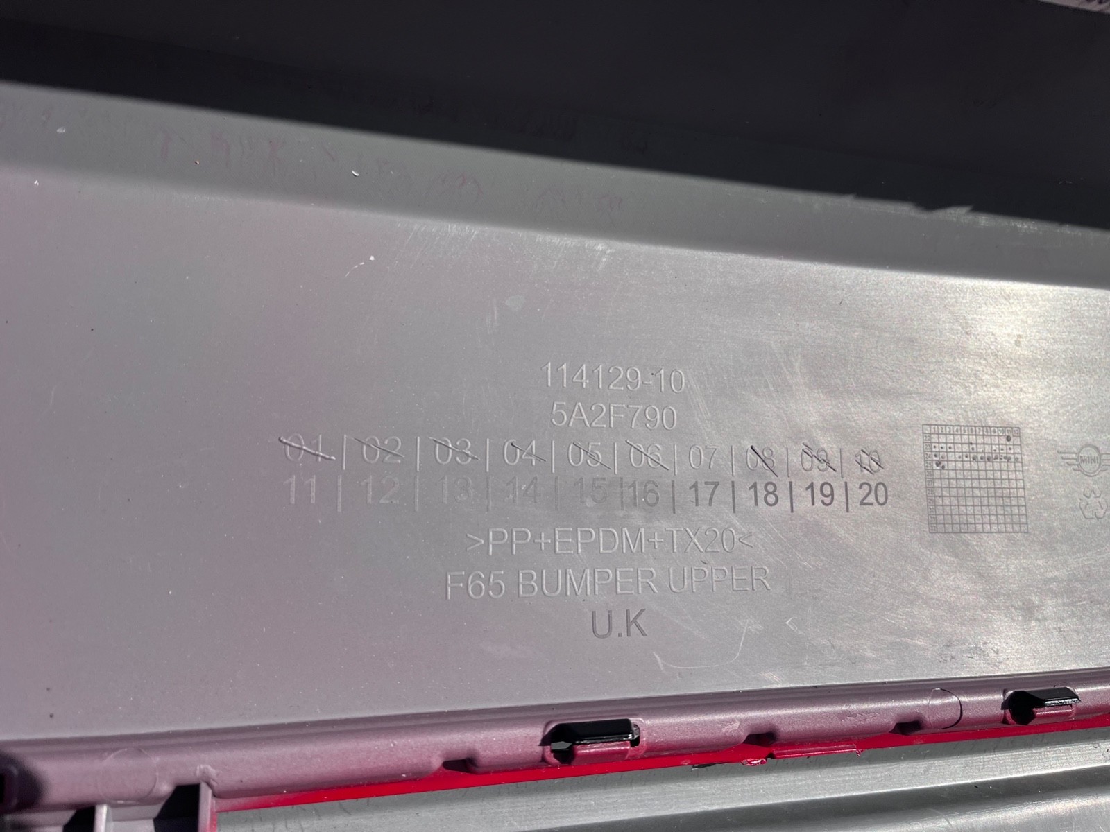 Mini Cooper S Jcw Trim F66 2024-2026 Rear Bumper 6 Pdc Genuine [p555]