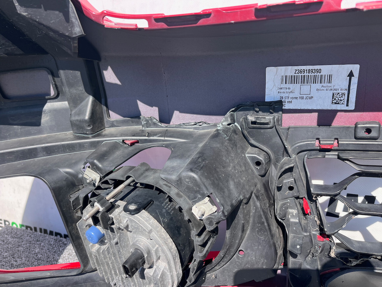 Mini Countryman S Sport F60 2017-2021 Front Bumper Red No Pdc Genuine [p623]