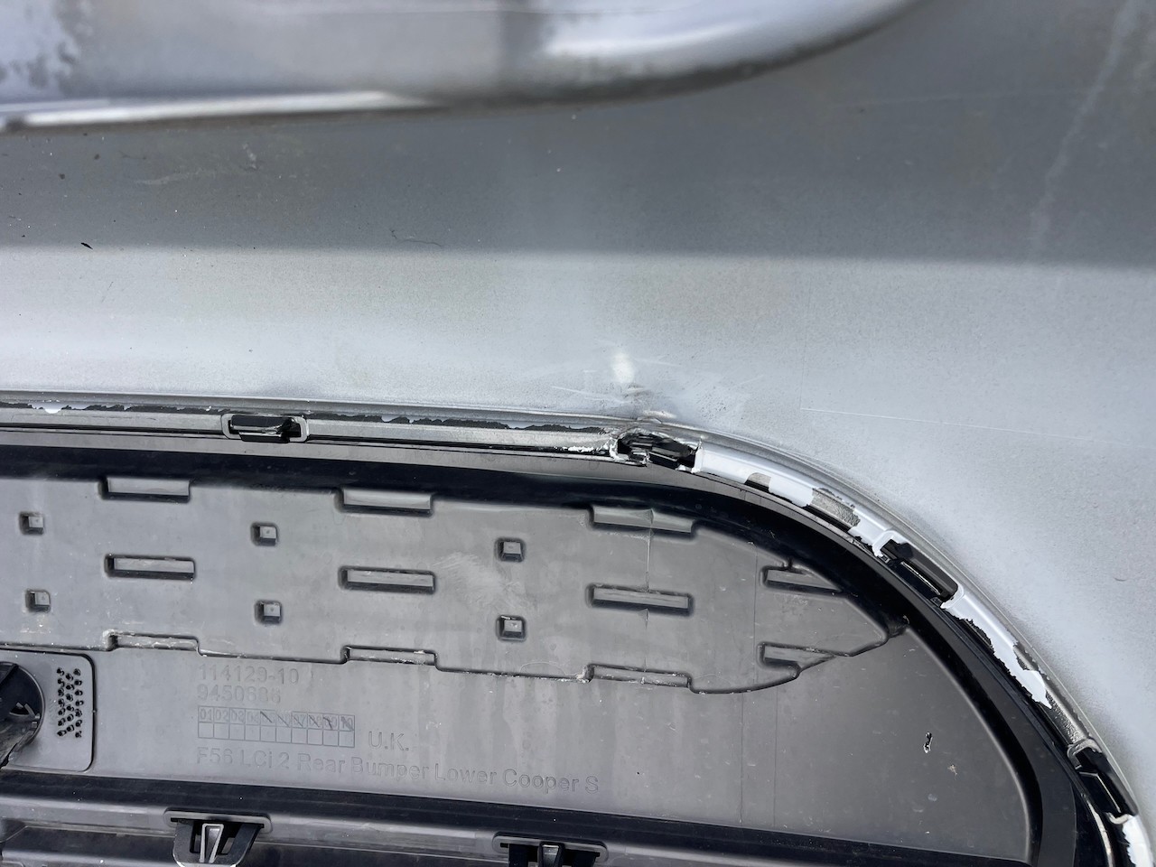 Mini Cooper S F56 F55 Lci 2021-2024 Rear Bumper 4 Pdc Genuine [p529]