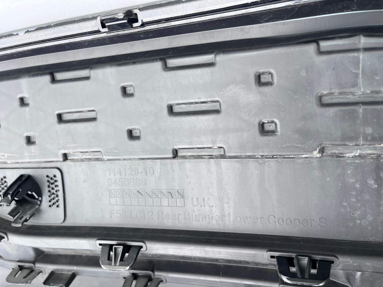 Mini Cooper S F56 F55 Lci 2021-2024 Rear Bumper 4 Pdc Genuine [p529]