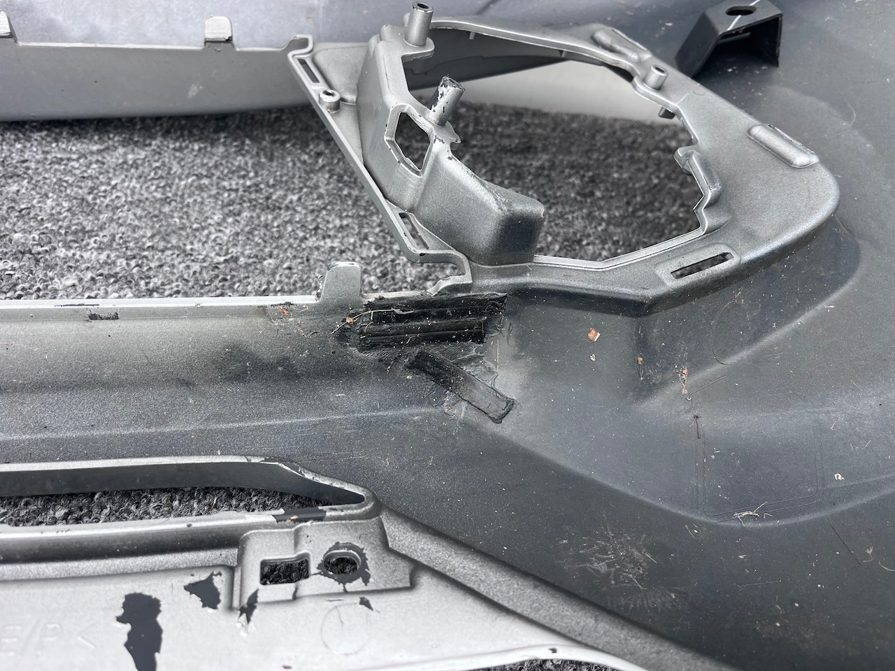 Mitsubishi L200 Warior Double Cab 2016-2019 Front Bumper No Jets Genuine [m327]