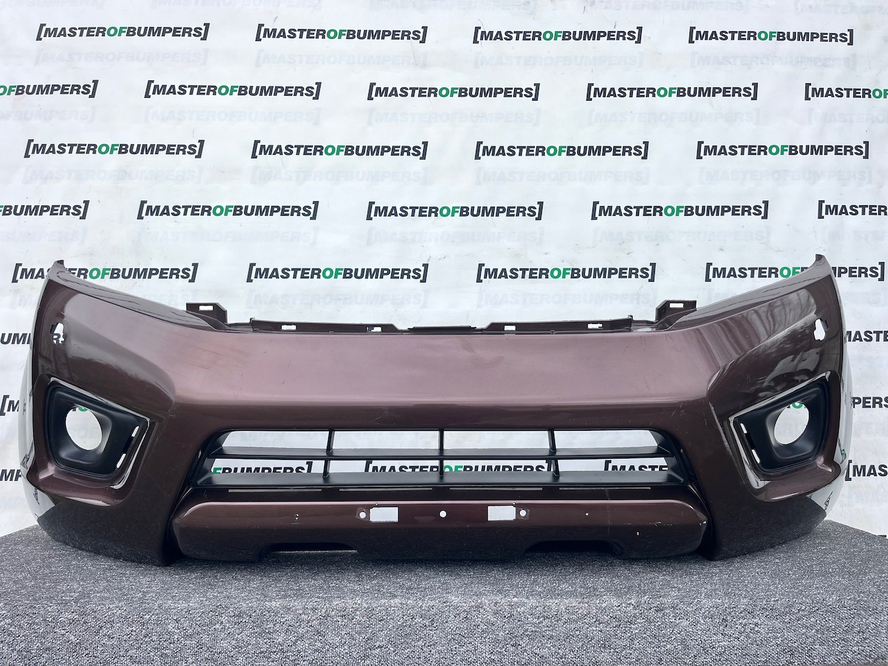 Nissan Navara Tekna Pick Up Mk4 2016-2021 Front Bumper + Jets Genuine [l686]