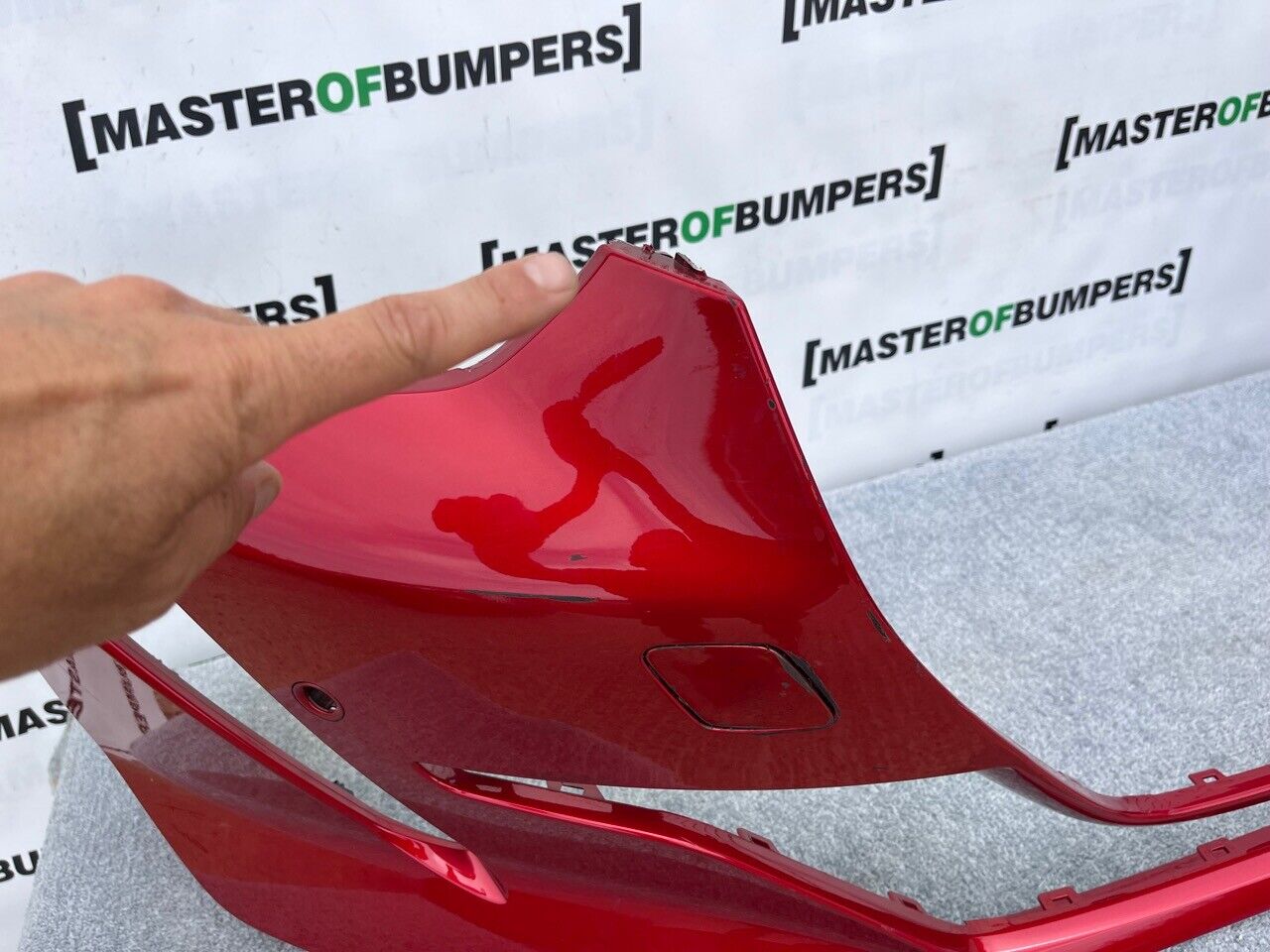 Peugeot 208 Gt Line Mk2 2020-on Front Bumper Red 6 Pdc Genuine [c296]