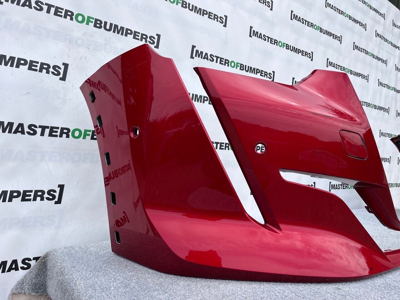 Peugeot 208 Gt Line Mk2 2020-on Front Bumper Red 6 Pdc Genuine [c296]
