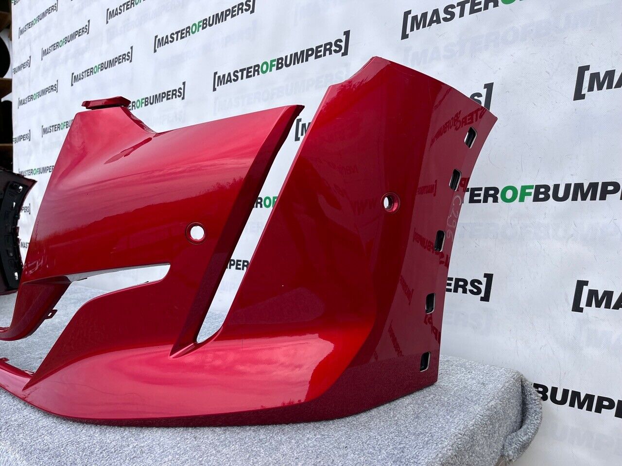 Peugeot 208 Gt Line Mk2 2020-on Front Bumper Red 6 Pdc Genuine [c296]