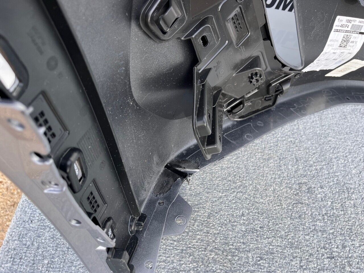 Peugeot 208 Gt Line Mk2 2020-on Front Bumper Grey No Pdc Genuine [c327]