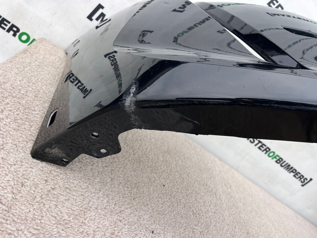 Peugeot 208 Gt Line Mk2 2020-2023 Front Bumper Black No Pdc Genuine [c390]