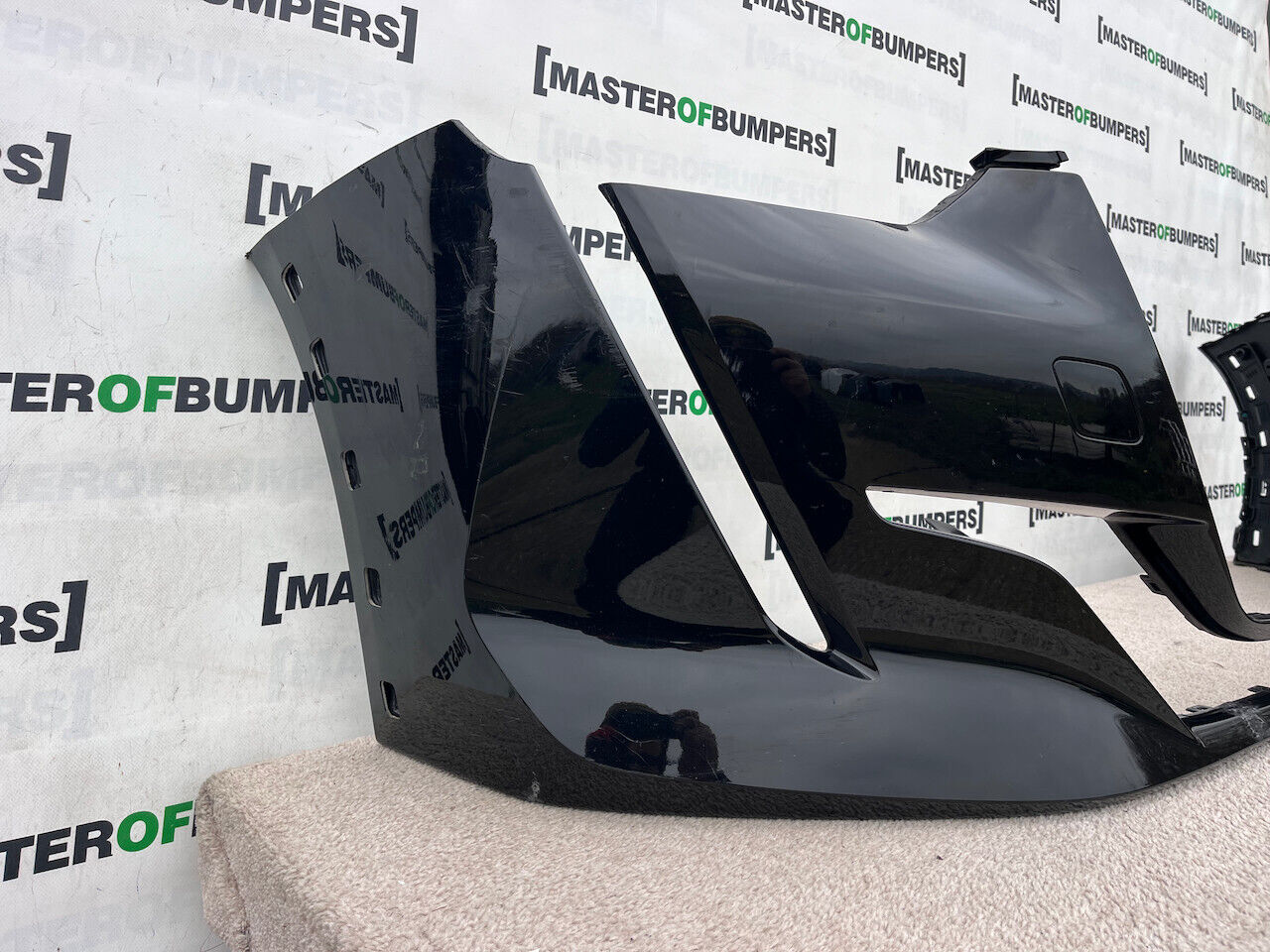 Peugeot 208 Gt Line Mk2 2020-2023 Front Bumper Black No Pdc Genuine [c390]
