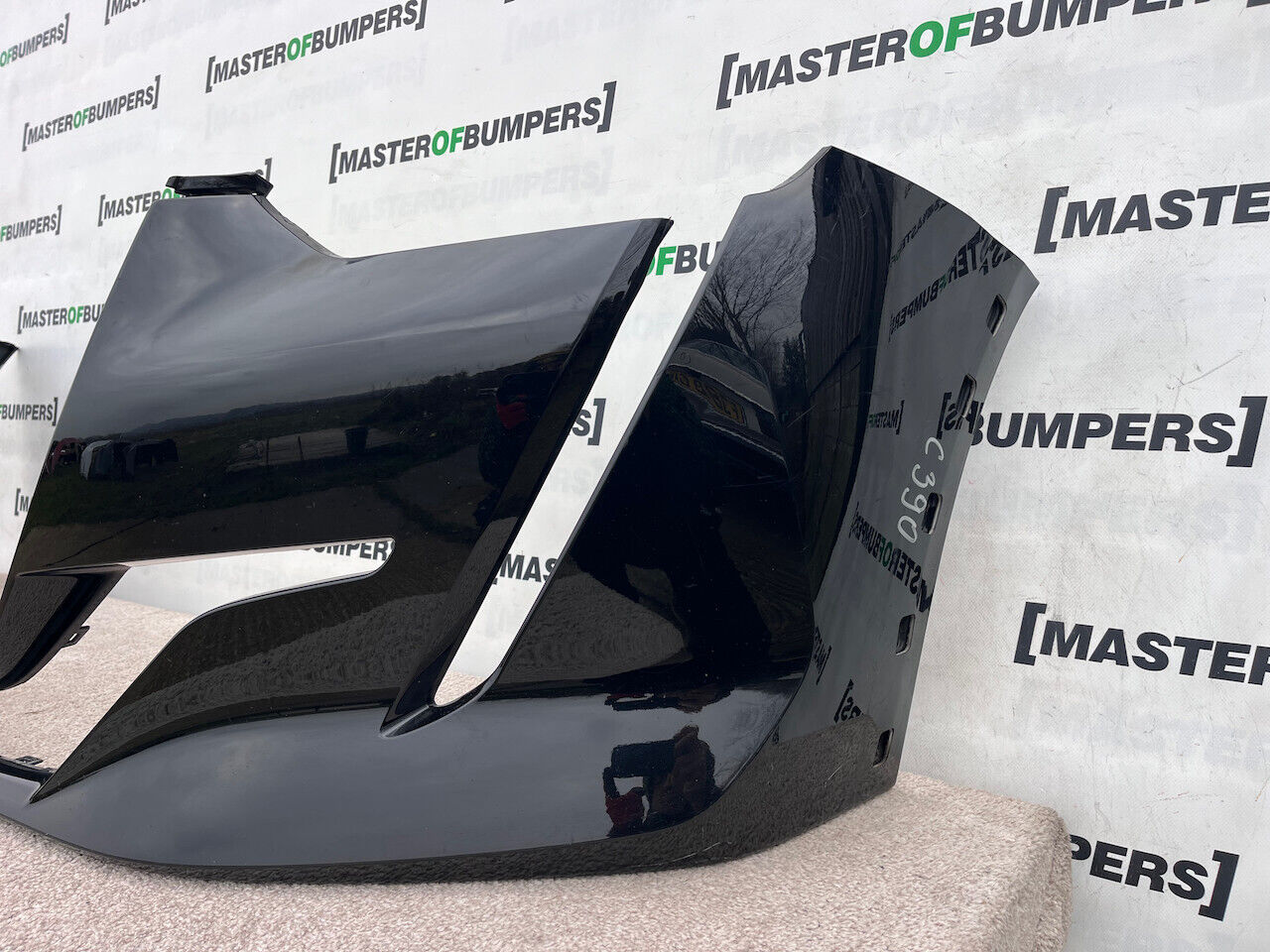 Peugeot 208 Gt Line Mk2 2020-2023 Front Bumper Black No Pdc Genuine [c390]