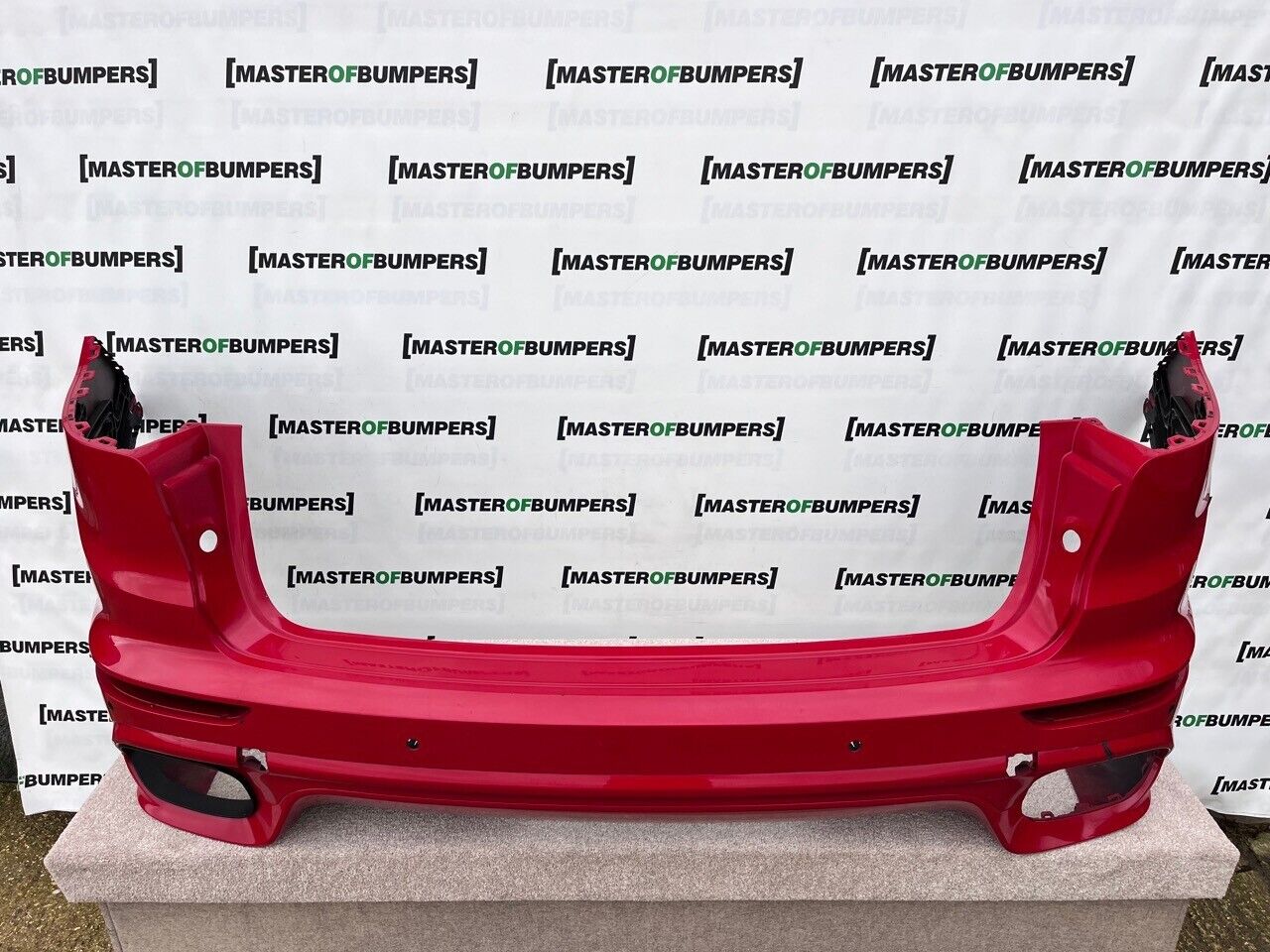 Porsche Cayenne Turbo 2015-2018 Rear Bumper Red 4 Pdc Genuine [p248]