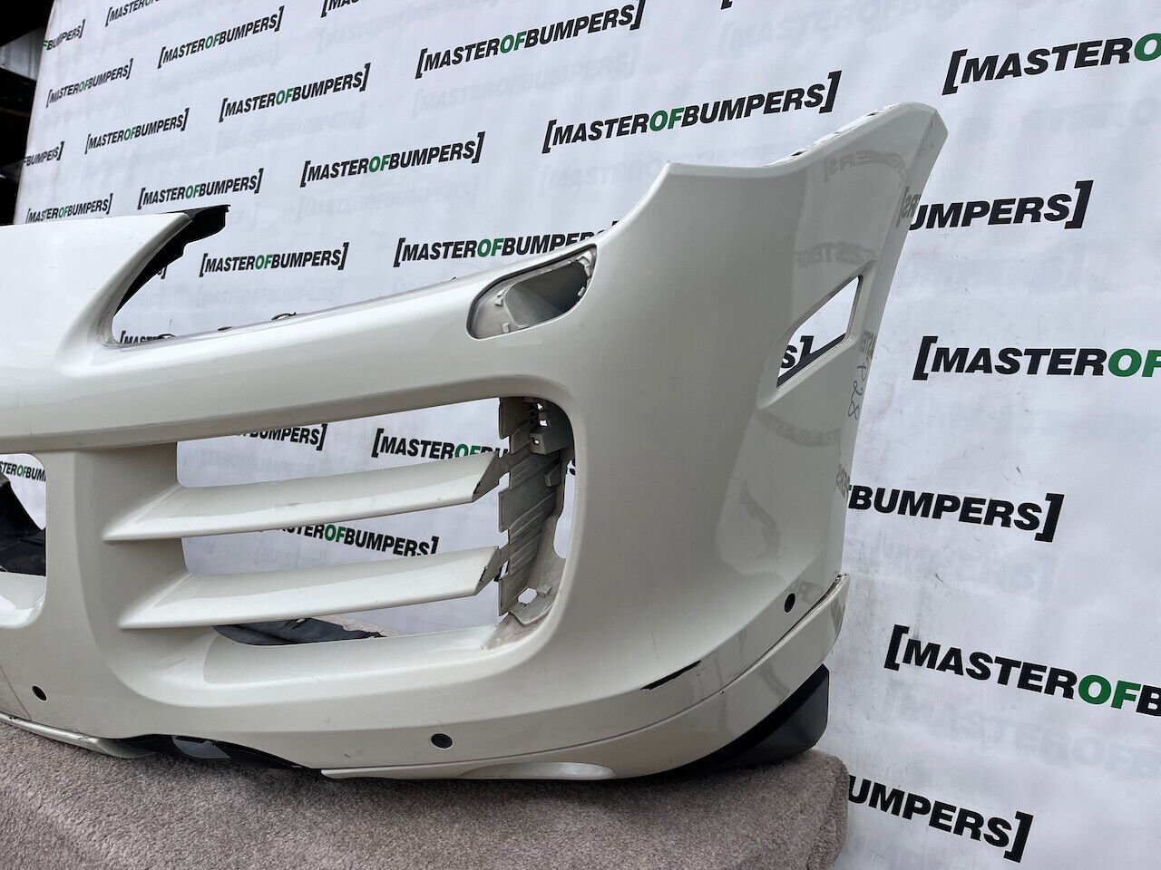 Porsche Cayenne Se Mk1 Lift 2007-2010 Front Bumper White Genuine [p28]