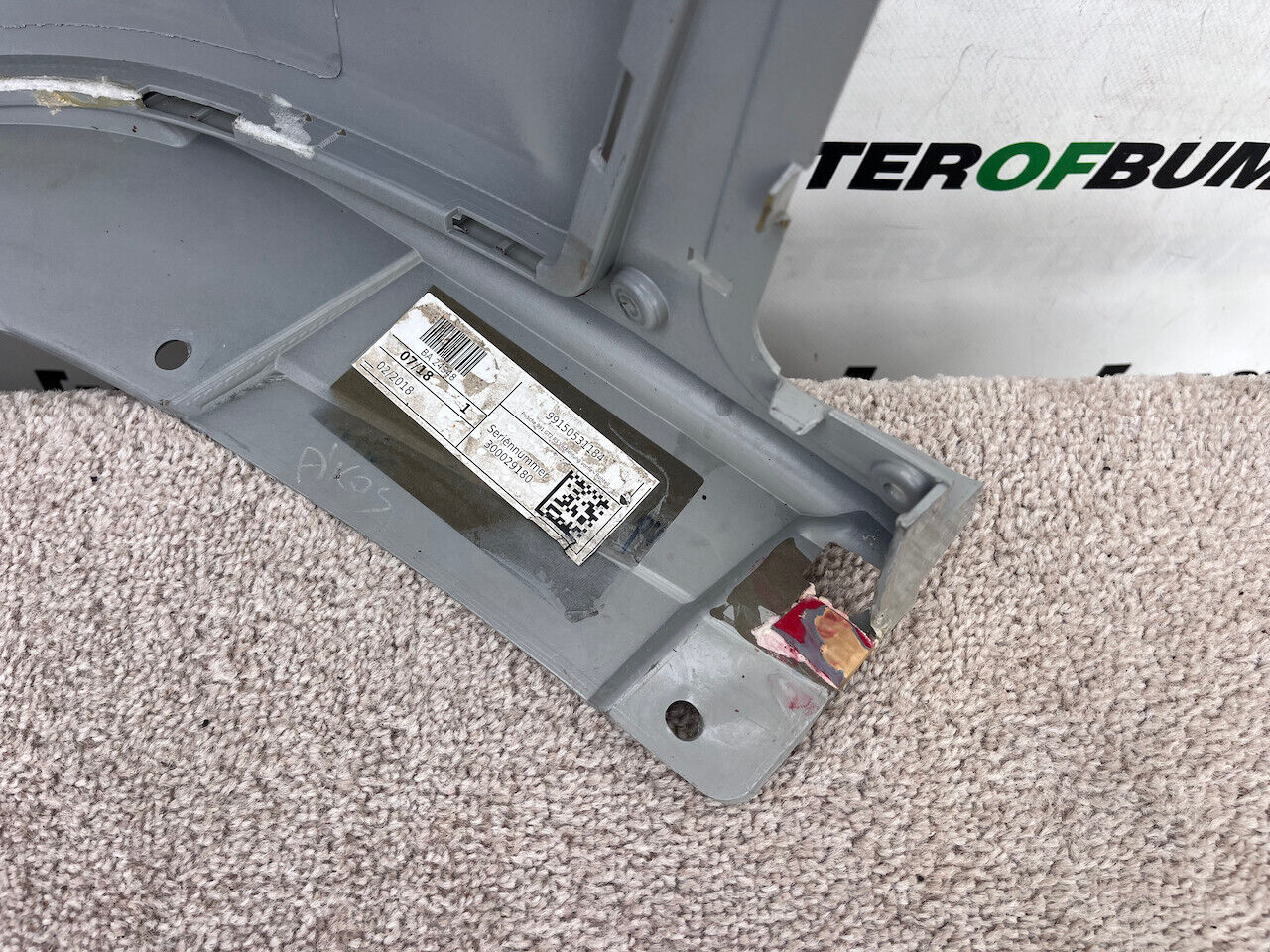 Porsche 911 Gt2 Rs 2017-2019 Front Bumper Grey Genuine [p186]