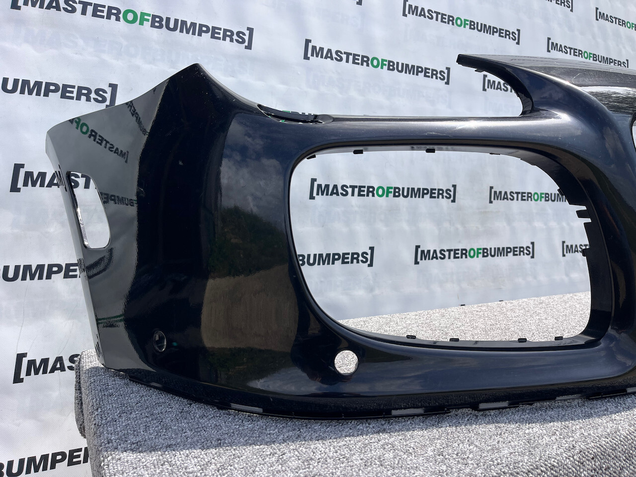 Porsche Cayenne Turbo Mk1 Suv 2002-2006 Front Bumper Black 6 Pdc Genuine [p454]