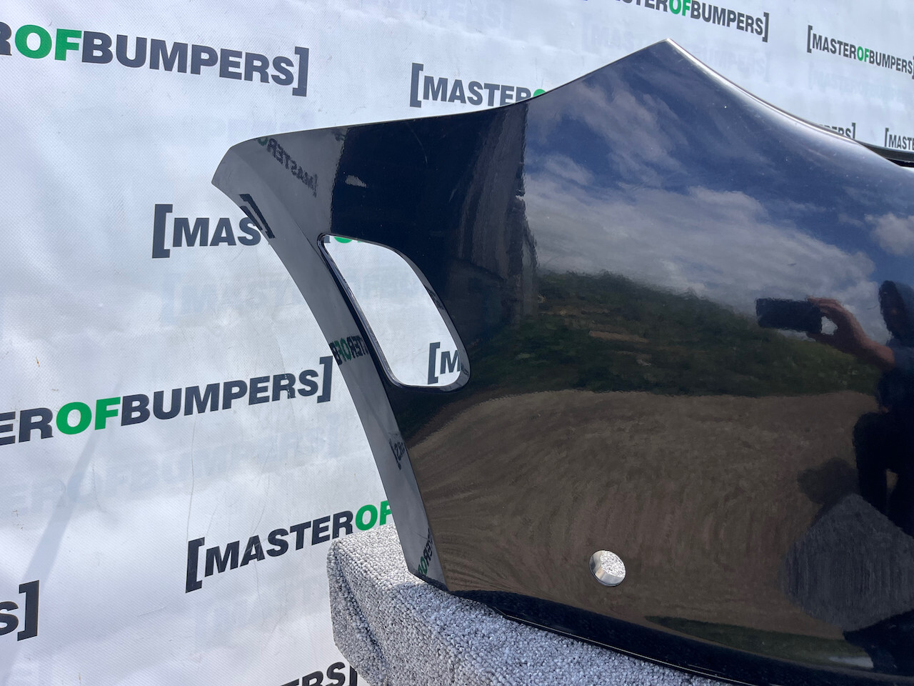 Porsche Cayenne Turbo Mk1 Suv 2002-2006 Front Bumper Black 6 Pdc Genuine [p454]