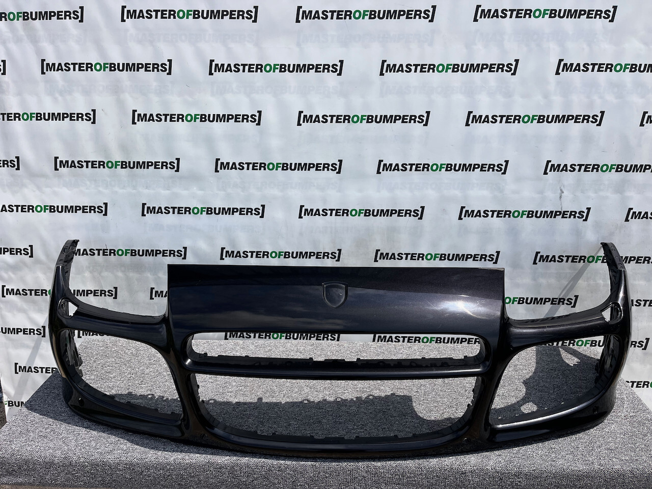Porsche Cayenne Turbo Mk1 Suv 2002-2006 Front Bumper Black 6 Pdc Genuine [p454]