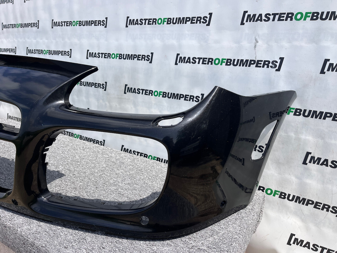 Porsche Cayenne Turbo Mk1 Suv 2002-2006 Front Bumper Black 6 Pdc Genuine [p454]