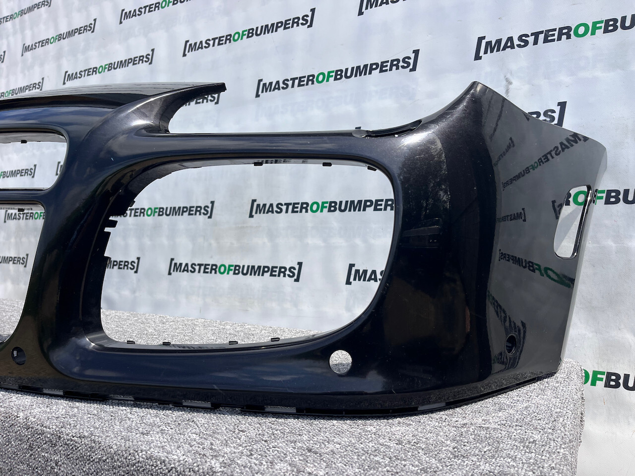 Porsche Cayenne Turbo Mk1 Suv 2002-2006 Front Bumper Black 6 Pdc Genuine [p454]