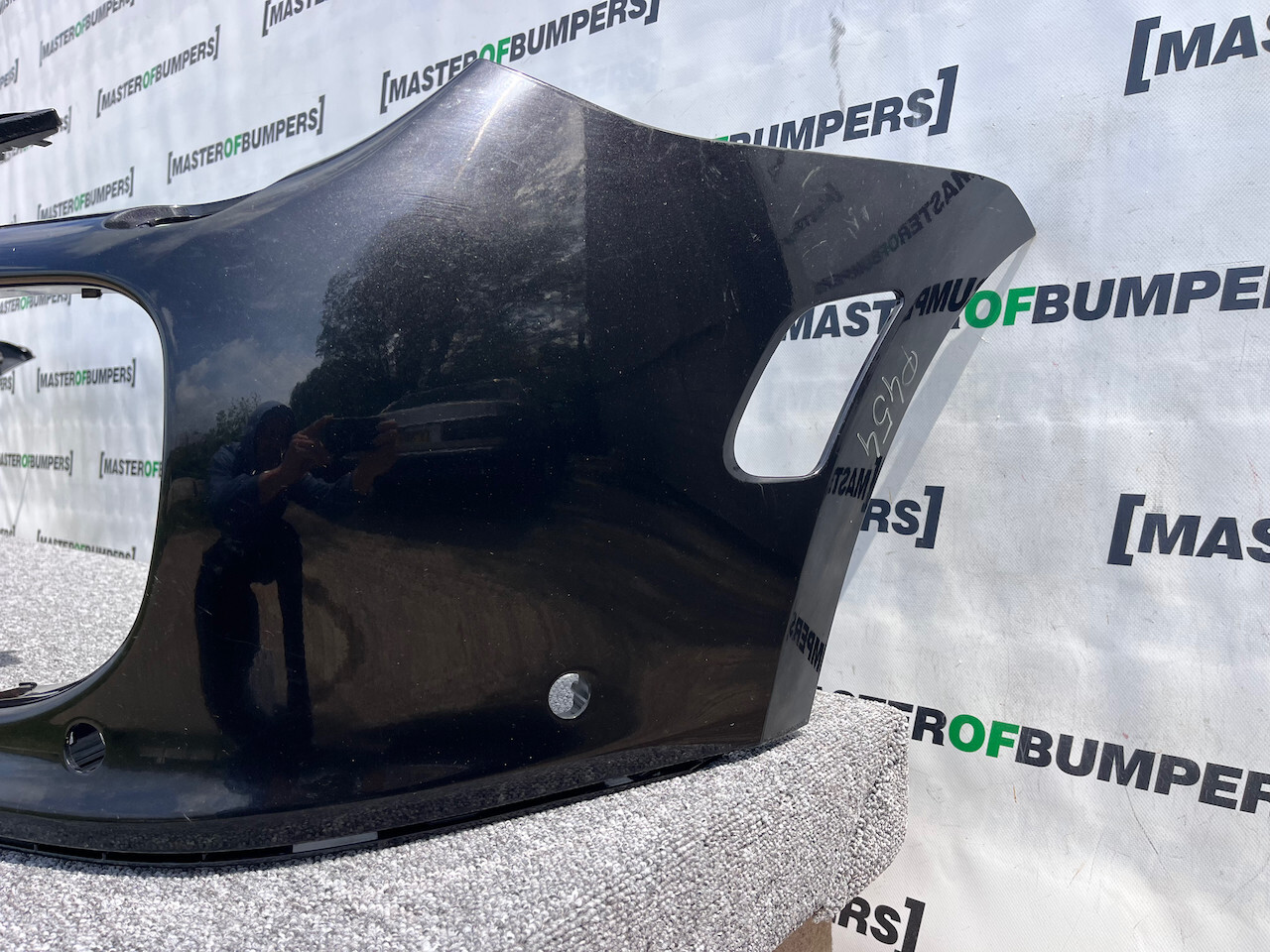 Porsche Cayenne Turbo Mk1 Suv 2002-2006 Front Bumper Black 6 Pdc Genuine [p454]