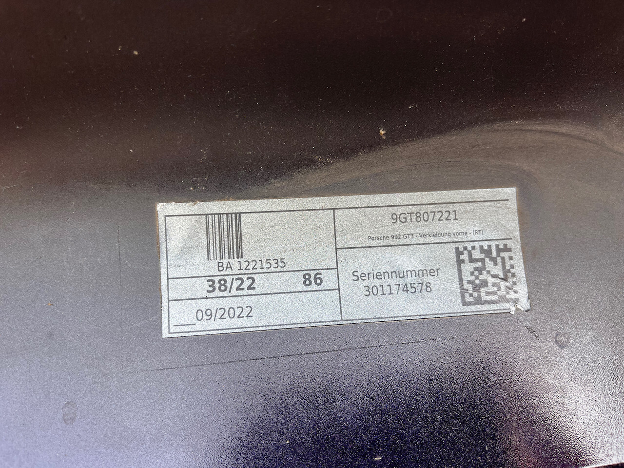 Porsche 911 Gt3 Rs Cup 992 2021-2025 Front Bumper Genuine [p461]