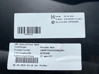 Porsche 911 Carrera 4 Gts 991 Face Lift 2016-2019 Rear Bumper Genuine [p263]