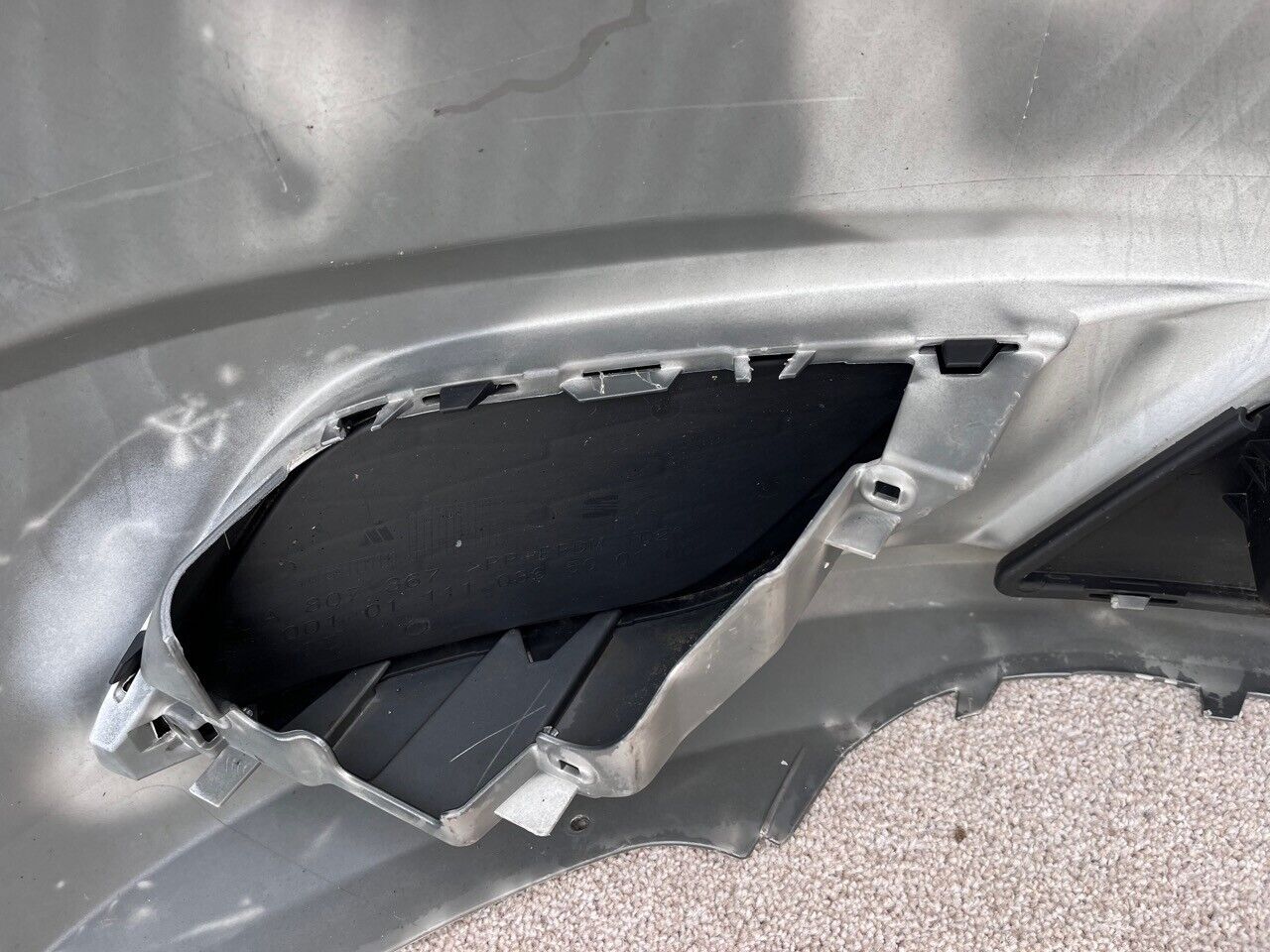 Seat Toledo Se Mk3 2012-2016 Front Bumper Grey No Pdc  + Jets Genuine [o356]