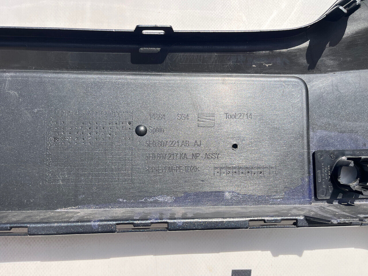 Seat Leon Fr Mk3 Face Lifting 2016-2019 Front Bumper 4 Pdc + Jet Genuine [o565]