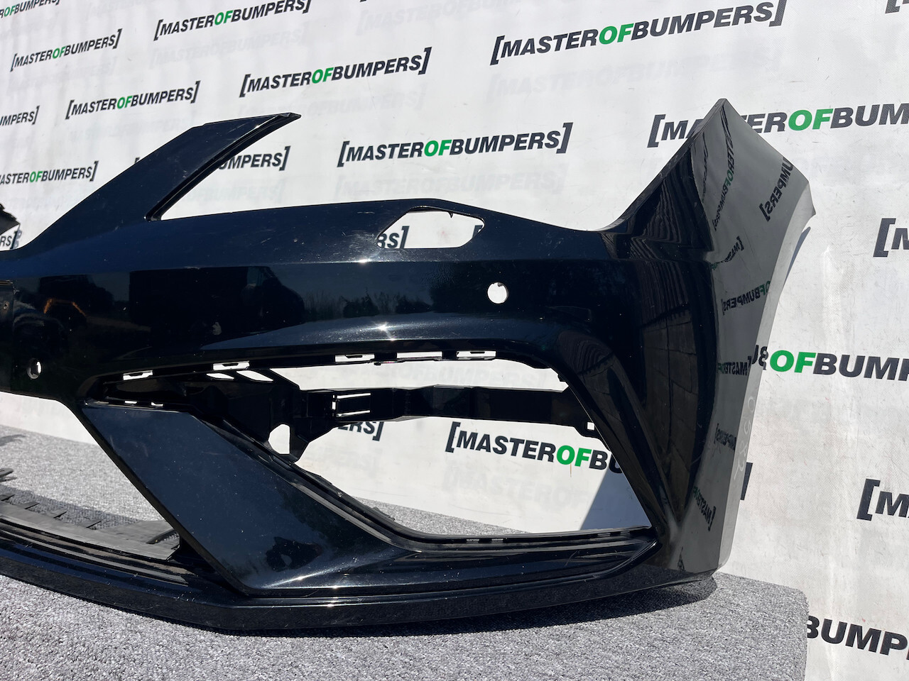 Seat Leon Fr Mk3 Lift Hatchback 2016-2019 Front Bumper 4 Pdc Jets Genuine [o582]