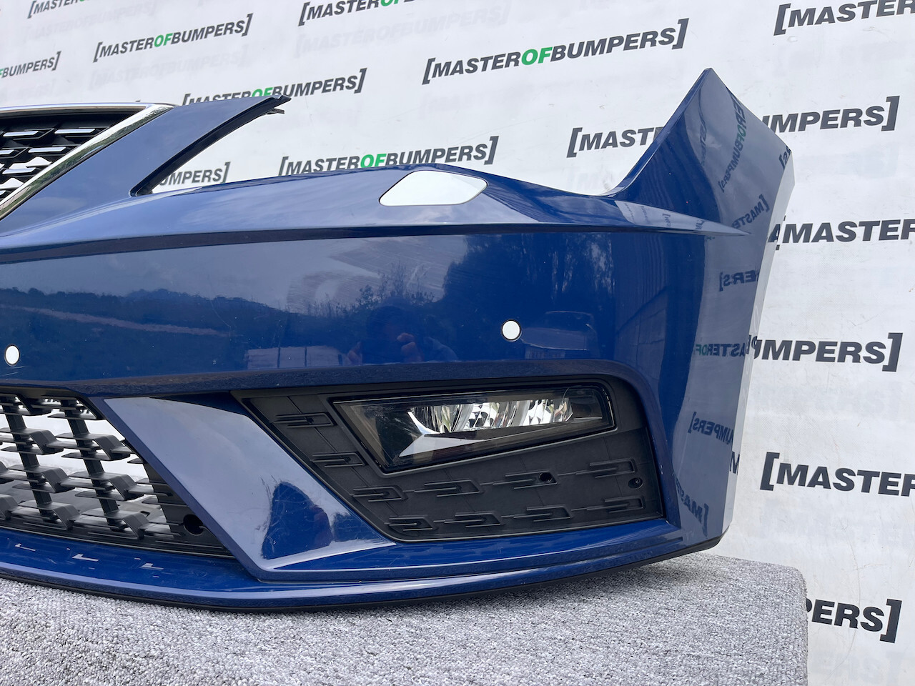 Seat Leon Se Technology Lift 2016-2019 Front Bumper 4 Pdc + Jet Genuine [o567]