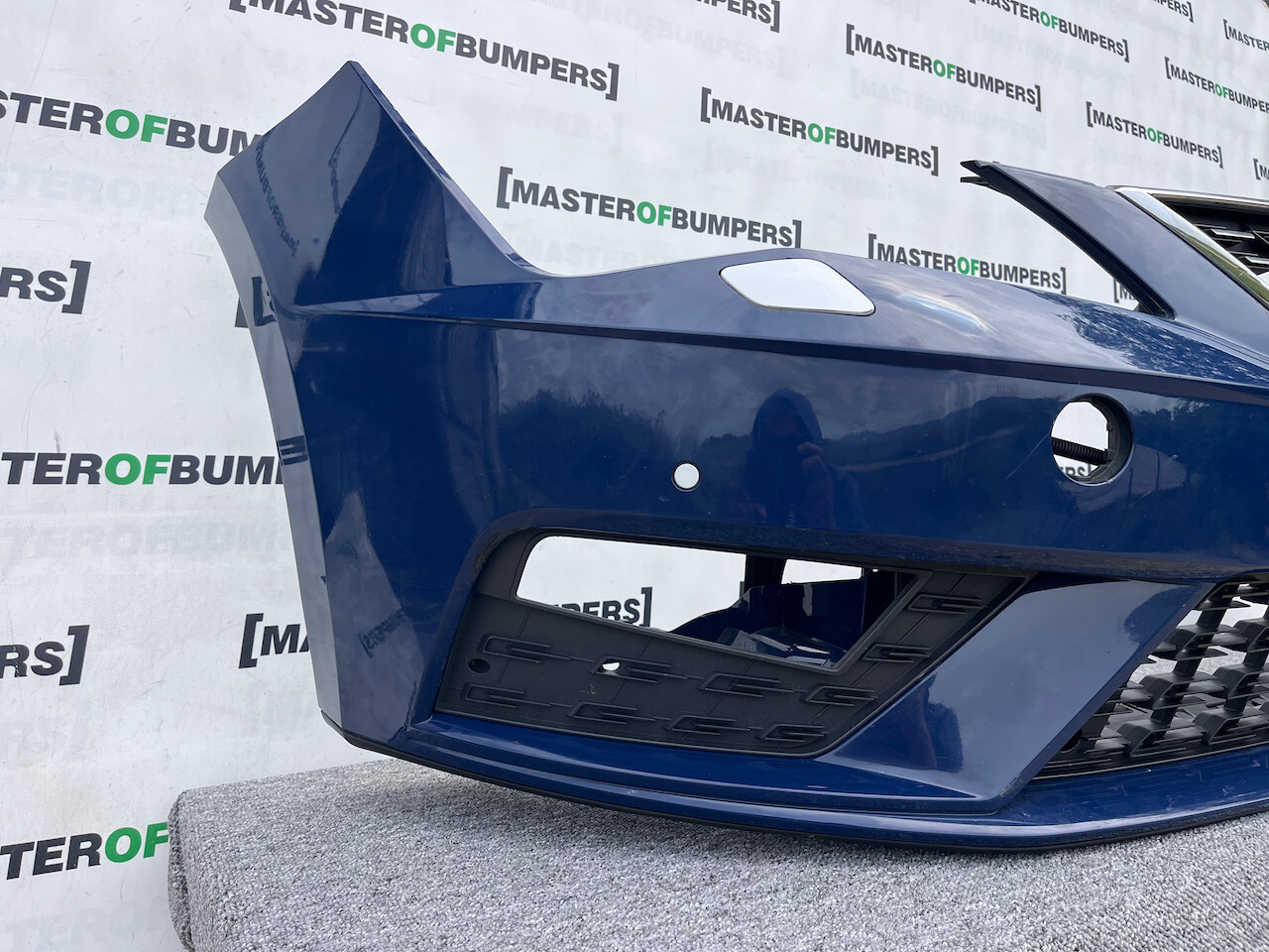 Seat Leon Se Technology Lift 2016-2019 Front Bumper 4 Pdc + Jet Genuine [o567]