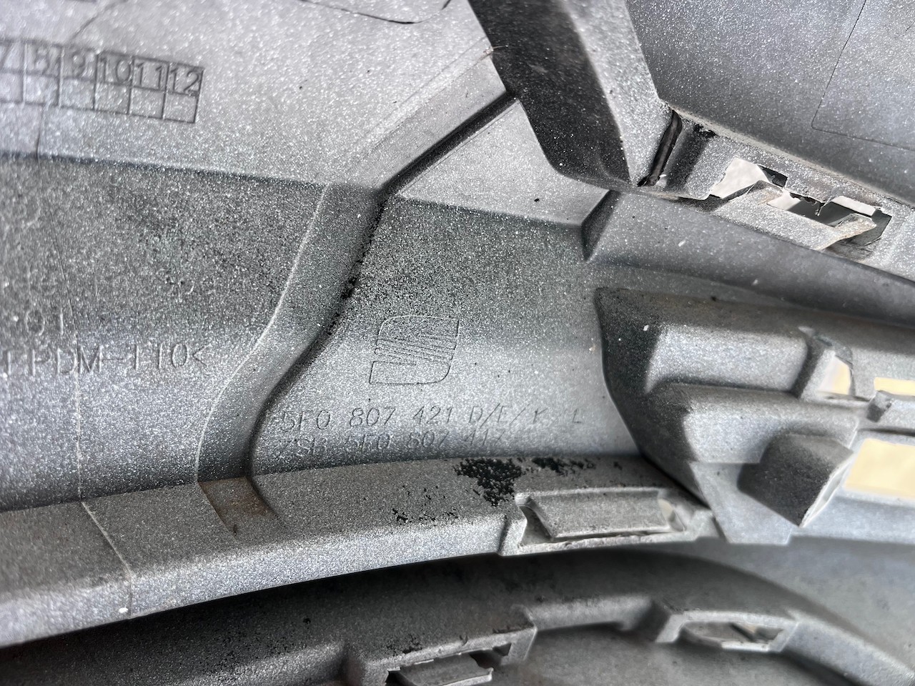 Seat Leon Cupra Fr Hatchback Mk3 2013-2016 Rear Bumper 4 Pdc Genuine [o621]