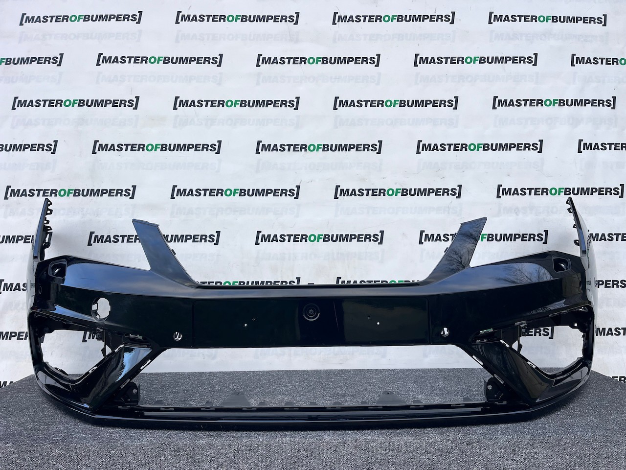Seat Leon Fr Mk3 Lift Hatchback 2017-2019 Front Bumper 4 Pdc Jets Genuine [o653]
