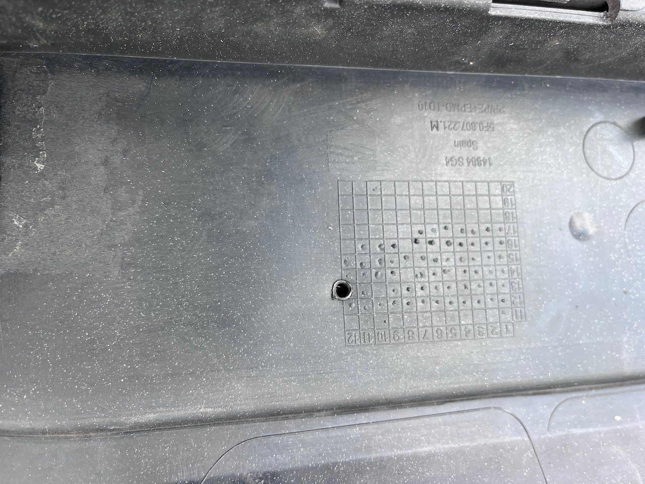 Seat Leon Fr Mk3 Hatchback 2013-2016 Front Bumper 4 Pdc Jets Genuine [o668]