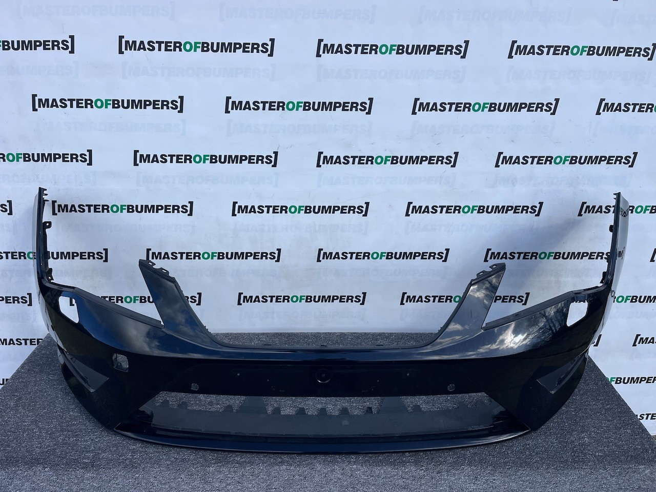 Seat Leon Fr Mk3 Hatchback 2013-2016 Front Bumper 4 Pdc Jets Genuine [o668]