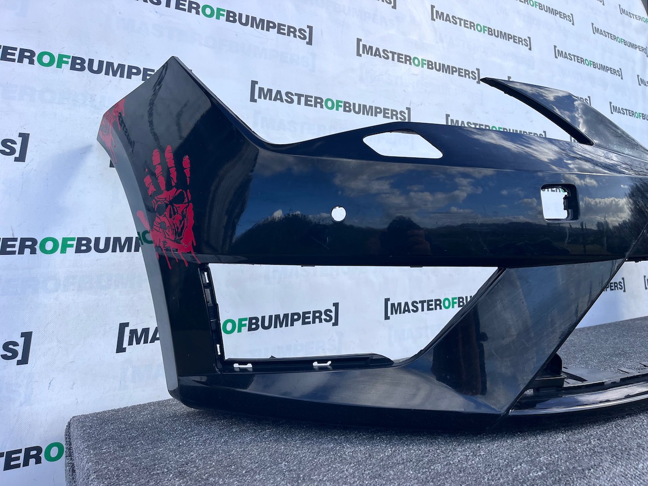 Seat Leon Fr Mk3 Hatchback 2013-2016 Front Bumper 4 Pdc Jets Genuine [o668]