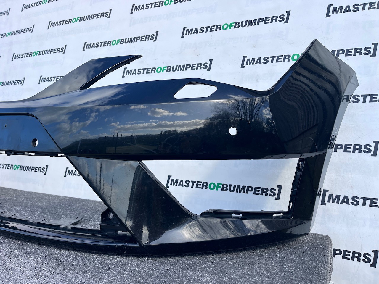 Seat Leon Fr Mk3 Hatchback 2013-2016 Front Bumper 4 Pdc Jets Genuine [o668]