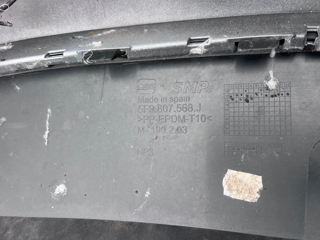 Seat Leon Fr Mk3 Lift Estate Only 2017-2019 Rear Bumper 4 Pdc Genuine [o689]