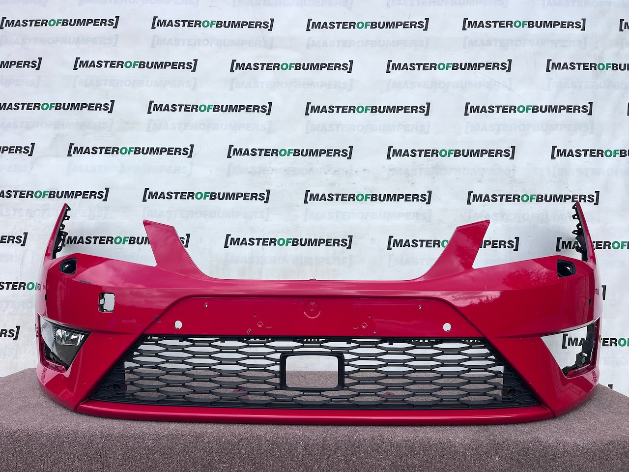 Seat Leon Fr Mk3 Hatchback 2013-2016 Front Bumper 4 Pdc Jets Genuine [o753]