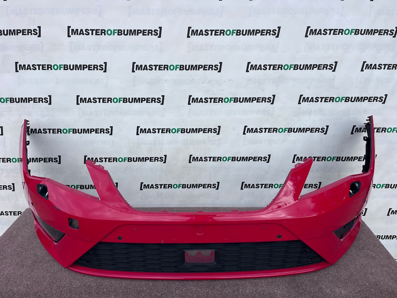 Seat Leon Fr Mk3 Hatchback 2013-2016 Front Bumper 4 Pdc Jets Genuine [o753]