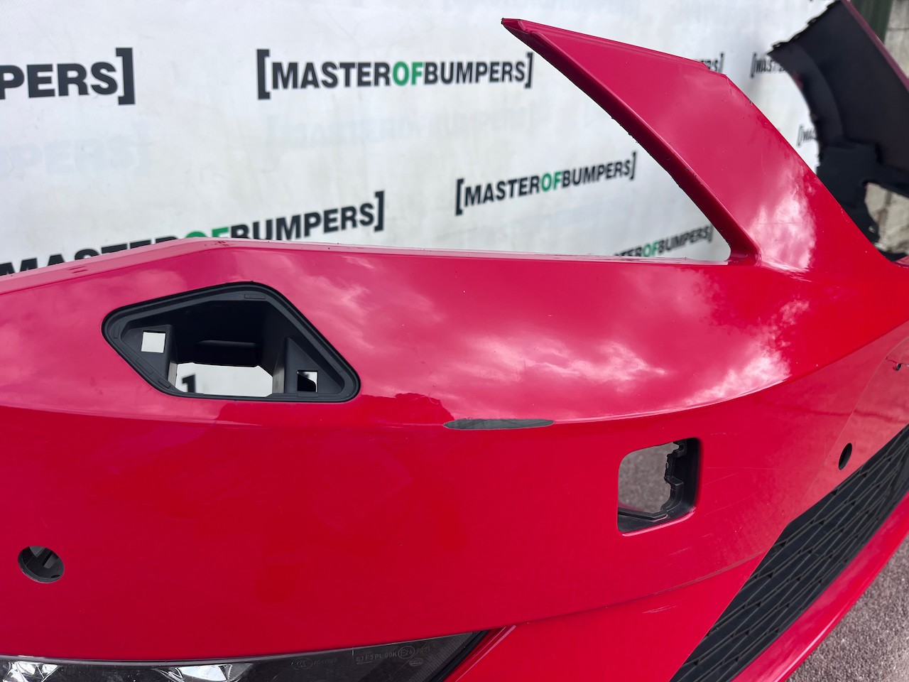 Seat Leon Fr Mk3 Hatchback 2013-2016 Front Bumper 4 Pdc Jets Genuine [o753]