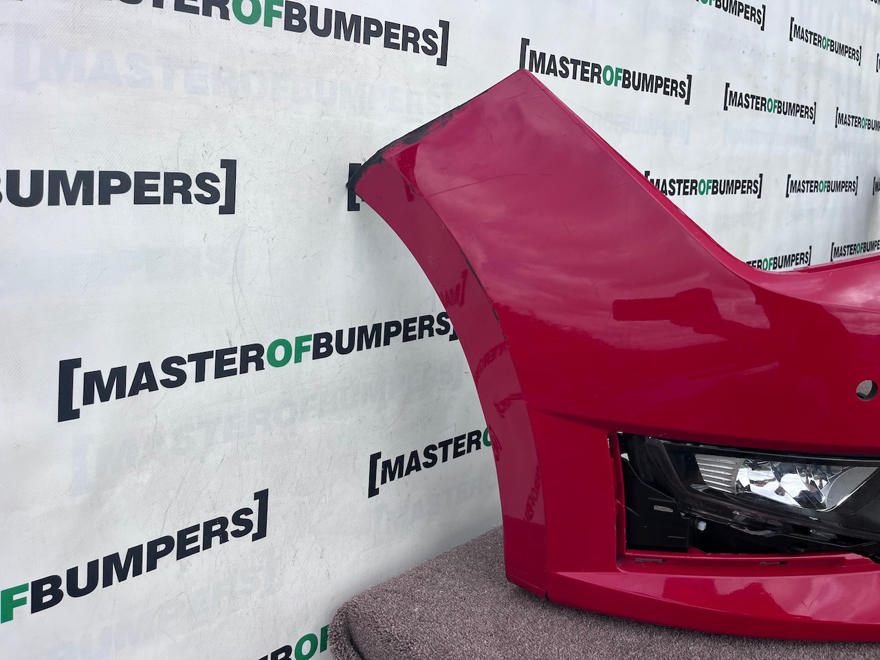 Seat Leon Fr Mk3 Hatchback 2013-2016 Front Bumper 4 Pdc Jets Genuine [o753]