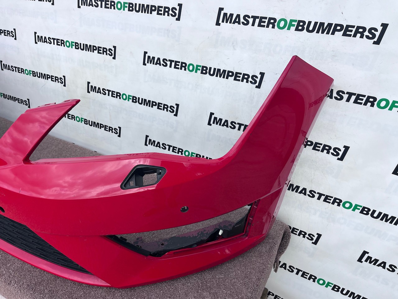 Seat Leon Fr Mk3 Hatchback 2013-2016 Front Bumper 4 Pdc Jets Genuine [o753]