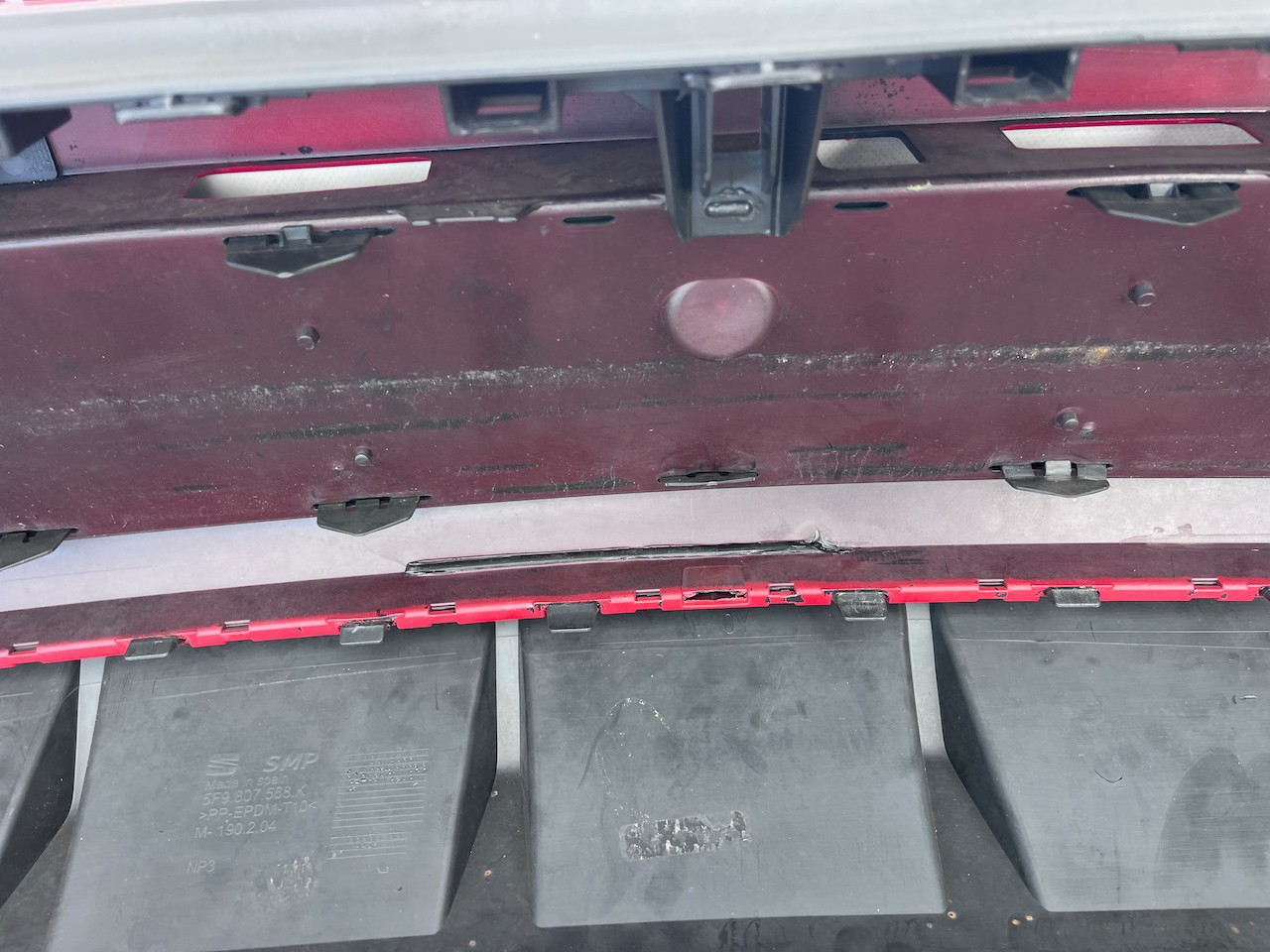 Seat Leon Cupra Fr Esta Only Mk3 Lift 2017-2020 Rear Bumper 4 Pdc Genuine [o754]
