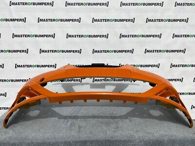 Seat Ibiza Mk4 2009-2011 Front Bumper In Orange Genuine [o244]