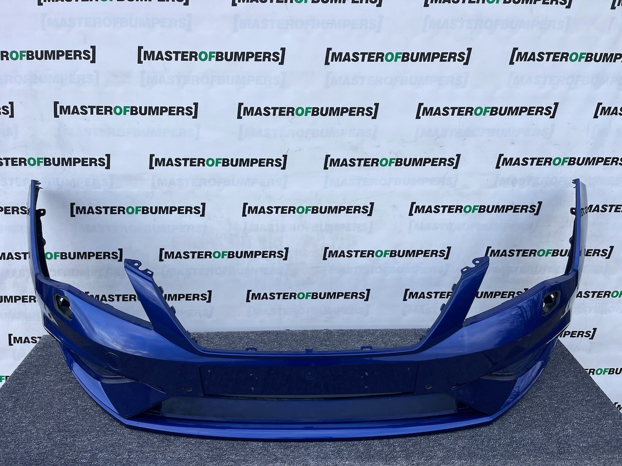 Seat Leon Fr Mk3 Lift Hatchback 2017-2019 Front Bumper 4 Pdc Jets Genuine [o652]