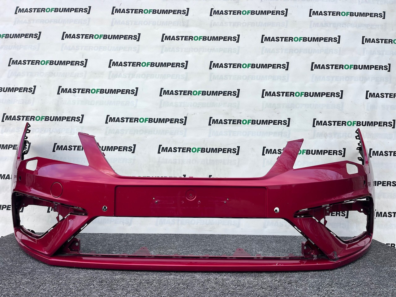 Seat Leon Fr Mk3 Lift Hatchback 2017-2019 Front Bumper 4 Pdc Jets Genuine [o654]